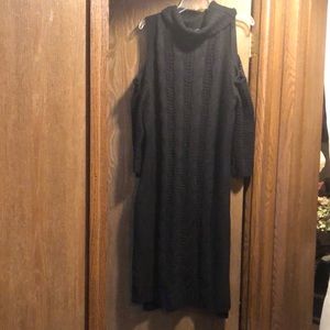 Black sweater dress